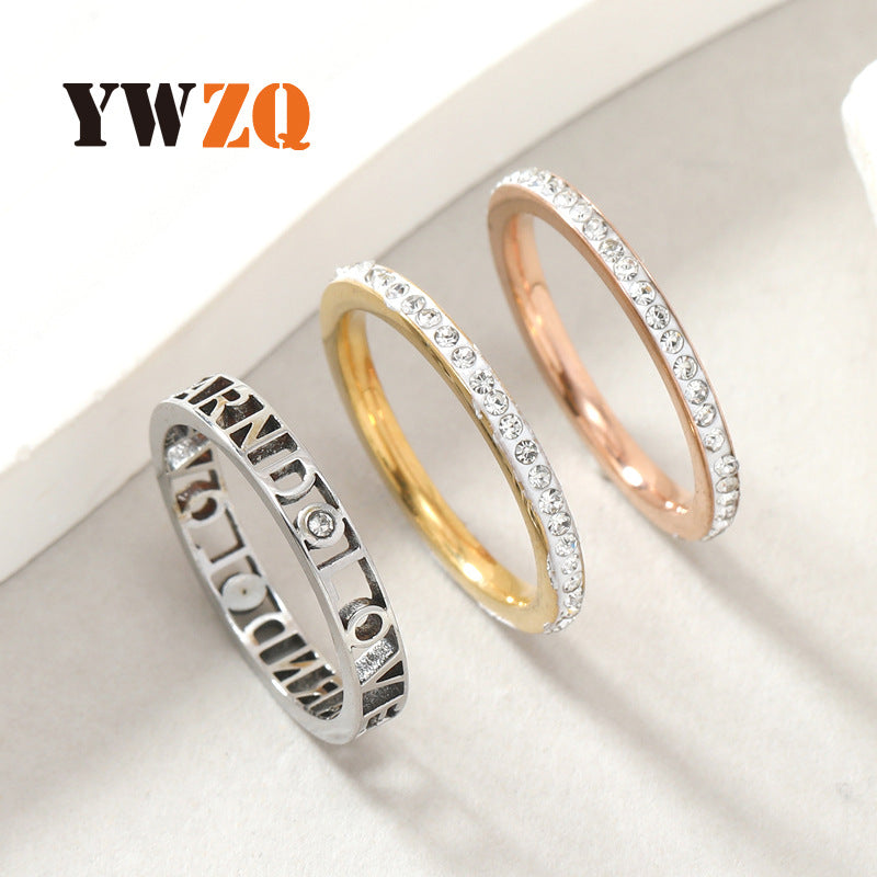 Serein Roman Trio Ring Set